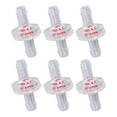thumbnail image 2 of Check Valve,  PP Plastic Non Toxic Water Stop Check Valves 10Pcs Barb Shape  For Fuel Gas Liquid 5mm Transparent, 2 of 8