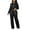 Black, variant on Wlynlyn Womens 2 Piece Outfit Long Sleeve Party Sequins Tops High Waisted Wide Leg Pants Evening Sparkly Suit