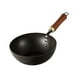 thumbnail image 5 of Wok antiadherente Wok chino multiusos con gancho para colgar Mango de madera a gas Hervir 22 cm, 5 of 9