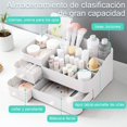 thumbnail image 2 of Organizador de Maquillaje,Caja de almacenamiento de tocador,Bandejas para Cosméticos,Organizador de escritorio,Alta capacidad,Caja de Maquillaje,Cuidado de la Piel,Pintalabios,Joyas(Blanco-3 cajones), 2 of 7