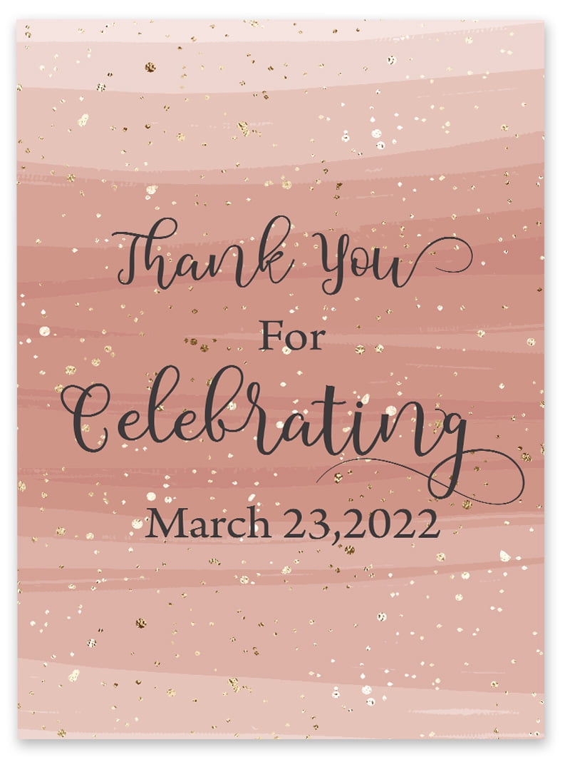 Thank You Rize Panel Darling Souvenir MADE WITH LOVE Custom Thank You For Celebrating With ...