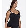 thumbnail image 5 of ANNE COLE Women's Black Removable Straps Twist Front Bra Tankini Swimsuit Top 20W, 5 of 6
