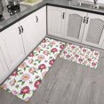 thumbnail image 2 of Pioneer Flower Floral Print Pattern Kitchen Rugs Sets Of 2, Anti Fatigue Non Slip Washable Floor Mats for Kitchen Sink Laundry, 17X30 Inch + 17X47 Inch, 2 of 6