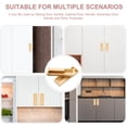 thumbnail image 4 of OUNONA 2Pcs Wardrobe Door Handle Zinc Alloy Golden Square Hidden Design Household Use, 4 of 7