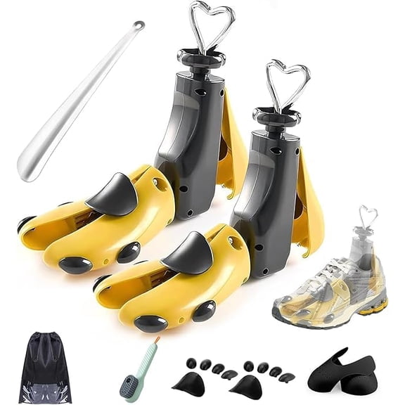 YAOYAO LAND 4-Way Adjustable Shoe Stretcher for Men & Women, Leather Boot Widener - Fits Wide Feet, Sneakers, Dress Shoes