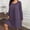 *Purple, variant on ClodeEU Women's Long Sleeve Round Neck Plus Size Sweater Dress,Elegant Loose T Shirt Swing Dress Army Green,Womens Plus XXL
