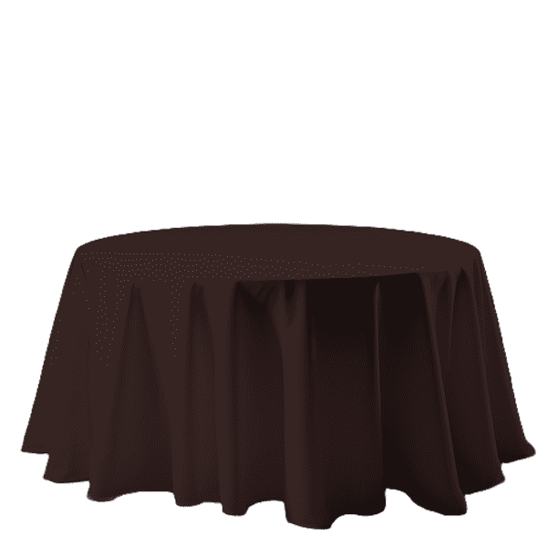 Mantel Para Mesa Redonda Medida 2.90 Diámetro Café chocolate