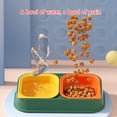 thumbnail image 2 of 2-in-1 Pet Tableware Dogs Water Food Bowl No-Spill Food Water Dispenser Set Slow Eating Bowl, 2 of 7