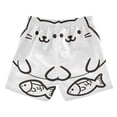 thumbnail image 7 of FORMRS Boys Swim Trunks Quick Dry Mesh Liner Boardshorts Sizes XS-XL, White Chubby Cat, 7 of 7