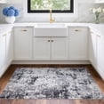 thumbnail image 3 of Area Rug 9x12 Washable - Modern Abstract Faux Wool Carpet - Non Slip Low Pile Floor Rug - Ultra Soft Surface for Living Room Bedroom Office - Spot Resistant Easy Care - Light Gray, 3 of 6