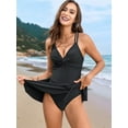 thumbnail image 6 of Women'S -over Skirt One-Piece Swimsuit Tummy Control Swim Dresses Skirt Bathing Suit, 6 of 8