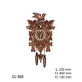 thumbnail image 1 of Cuckoo Wall Clock Vintage Exquisite Wood Handcrafted Alarm Clock for Home Office, 1 of 1