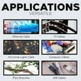 thumbnail image 4 of 500 Pcs 4 Inch Black Nylon Cable Wire Zip Ties 18 Lbs Electrical Network Cord, 4 of 6