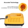 thumbnail image 3 of Cargador de batería WEIHJMXG DC9310 para batería de 7,2 V-18 V Nicad y Nimh color amarillo, 3 of 5