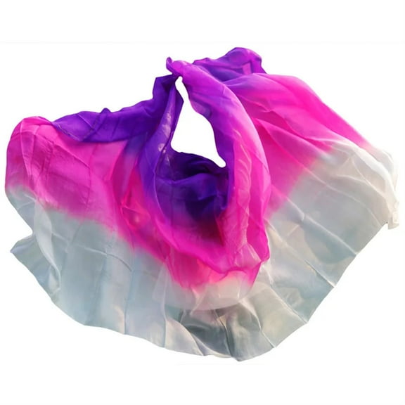 Silk Veils Belly Dance Stage Performance Props Handmade Dyed Scarf Bellydance Accessories