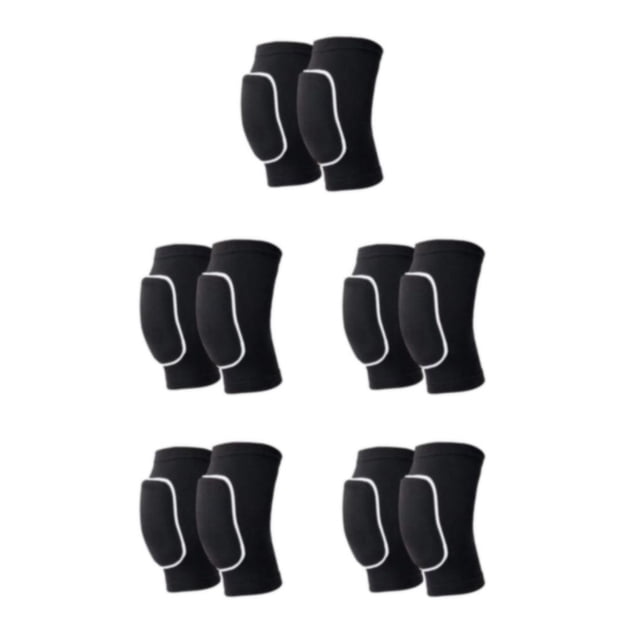 Rodilleras de secado rápido Yuarrent para disfraz de baile y deportes esponja negro + blanco