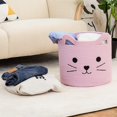thumbnail image 5 of VK·LIVING Storage Baskets Large Woven Cotton Rope Basket with Cute Animal Design Laundry Basket Organizer for Towels, Blanket, Toys, Clothes, Gifts – Pet or Baby Gift Baskets 15"L x 14H", 5 of 8