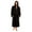 Black, variant on VULCANODON Mens Robe Big and Tall with Hood,Full Length Plush Robe for Men Long Fleece Bathrobe（Dark Grey, Large-X-Large ）