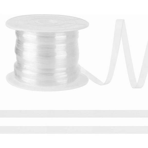 54.68 Yards Clear Elastic Strap Adjustable Invisible Bra Strap Lightweigh 5mm Elastic Band DIY