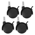 thumbnail image 4 of 4pcs Clothes Rack Casters Replacement Heavy Duty Wheels Accessories Laundry Rack Caster Wheels Clothes Hanger Rack Caster Wheel Replacement Wheels, 4 of 4