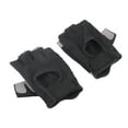 thumbnail image 2 of Guantes de fitness, guantes de entrenamiento para hombres y mujeres, guantes de ejercicio para levantamiento de pesas, ciclismo, entrenamiento, medio dedo, negro, M, 2 of 14