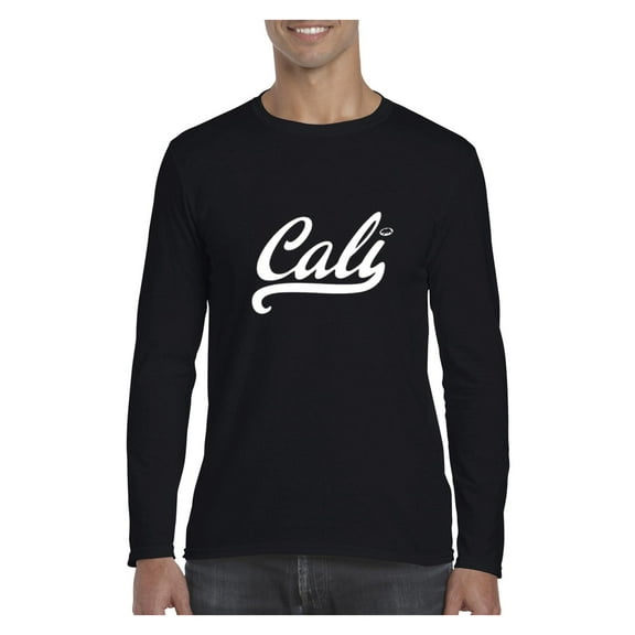 Mens Long Sleeve T-Shirts - California Cali