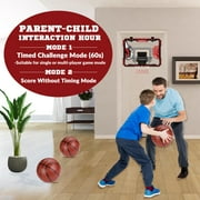 Basketball Hoop Indoor for Kids, Mini Hoop for Bedroom Office with 3 Ball Automatic Scoring, Gifts for Boys Teenage 5 6 7 8 9 10 Years Old, Over Door Basketball Hoop Presents Toys for Teen Boys