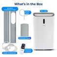 thumbnail image 7 of SereneLife SLPAC240W Portable Air Conditioner 12000 Capacity (Ashrae) Compact Home A/C Cooling Unit with Dehumidifier and Fan Modes, Includes Window Mount Kit, 12,000 BTU, White, 7 of 7
