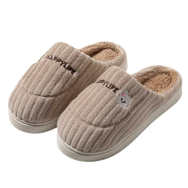 Zhanying Pantoufles Moelleuses pour Femmes, Pantoufles d'Hiver Douillettes pour Femmes Chaussures d'Intérieur avec Adorable Motif Imprimé Chaussures de Maison Douces et Chaudes Confortables et Relaxantes