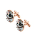 thumbnail image 2 of Woodpecker Elegant Mens Cufflinks for Formal Attire Made of Stainless Steel for Business Meetings, 2 of 6