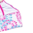 thumbnail image 4 of Bagilaanoe 2 Pcs Girl Swimwear, Floral Tops + Drawstring Bikini Bottoms Suit, 4 of 5
