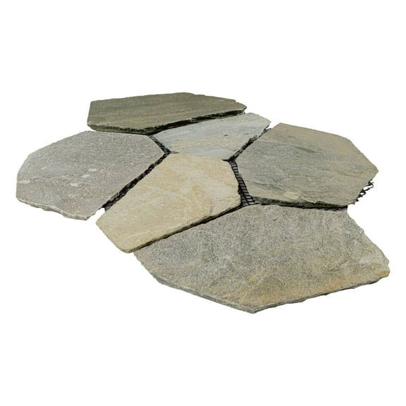 MSI Golden White 18 in. x 24 in. Multi-coloured Meshed Flagstone Paver Tile