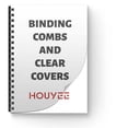 thumbnail image 3 of HOUYEE 19 Ring Plastic Binding Combs,2 Inch Diameter,450 Sheet Capacity,Letter Size Black Comb Binding Spines, (Pack of 10 Combs), 3 of 4