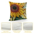 thumbnail image 4 of Nawypu  Sunflower Sunshine Decorative Throw Pillow Cover, Spring Summer Home Sweet Home Blessed Porch Patio Outdoor Pillowcase, Fall Autumn Flower Farmhouse Couch Cushion Case Decor, 4 of 5