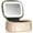 Gold, variant on Mini Makeup Bag with Led Mirror,Small Travel Make up Bag 3 Light Modes Adjustable Brightness, for Women Organizer Cosmetic Bag, Portable Travel Train Toiletry Bag, for Pool Parties Work Touch-Ups