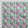 thumbnail image 4 of oneOone Silk Tabby Sea Green Fabric Beach Fabric For Sewing Printed Craft Fabric By The Yard 42 Inch Wide, 4 of 4