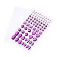 thumbnail image 2 of Self-adhesive Acrylic Crystal Rhinestone Jewels Gems Sticker Sheets Assorted Various Shapes (Dark Purple), 2 of 6
