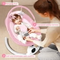 thumbnail image 3 of Babyeap Baby Swing for Infants, Electric Swing with 5 Swing Speeds and 10 Lullabies, Pink, 3 of 11