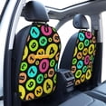 thumbnail image 2 of number colorful Math Print Mats Back Seat Protectors, Car Seat Protector Vehicle Organizers Waterproof Cover Back Seat Cover for Kids with 3 Storage Pockets 2 Pack, 2 of 5