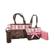 Angle View: Carter's Diaper Bag Set - Pink