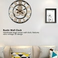 thumbnail image 4 of Handmade Wall Clock,3D Rustic Handmade Wall Rustic Wall Clock Gear Wall Clock Innovative Solution, 4 of 8