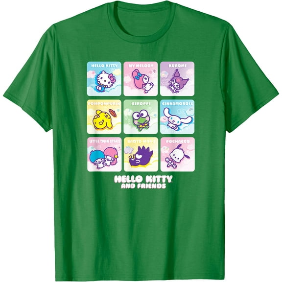 Hello Kitty and Friends Square Icons DTG Print Unisex T-Shirt