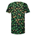 thumbnail image 5 of QETYUW Womens Tops Plus Size Short Sleeve Pleated Blouses Button Up St Patricks Day Tunic Shamrock Graphic Tees Casual Party Tshirts, 5 of 5