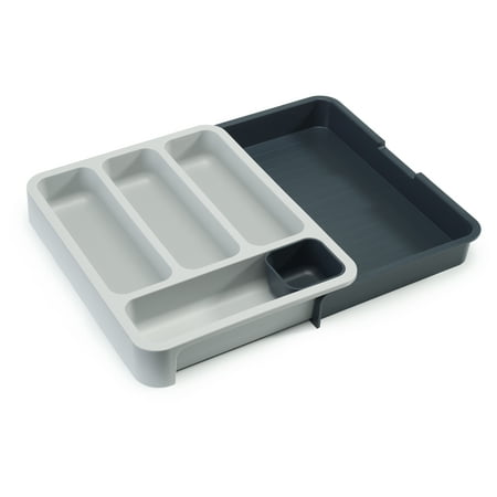 Joseph Joseph DrawerStore Expandable Flatware and Utensil Cutlery Tray in Grey