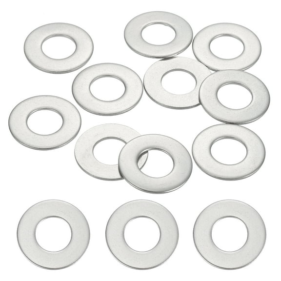 20 Pcs M10.5 304 Stainless Steel Flat Washers 10.5mm ID 22mm OD 1.2mm Thick, Silver