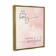thumbnail image 3 of Stupell Industries Pink Lyrics Calligraphy Graphic Art Metallic Gold Floating Framed Canvas Print Wall Art, Design by Susan Ball, 3 of 8