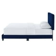 thumbnail image 6 of Tufted Platform Bed Frame, Twin Size, Velvet, Blue Navy, Modern Contemporary Urban Design, Bedroom Master Guest Suite, 6 of 8