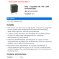 thumbnail image 2 of Relay - Compatible with 1995 - 2000 Chevy C3500 1996 1997 1998 1999, 2 of 2