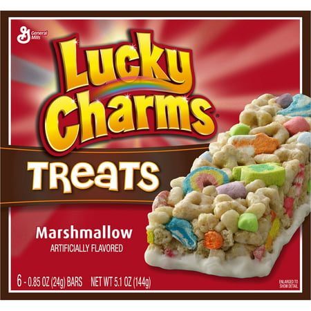 General Mills Lucky Charms Treats Cereal Bar, 6 ea - Walmart.com