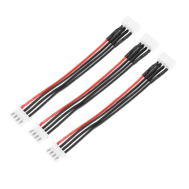Uxcell Battery Balance Plug Connector Cable 3S Leads Extension Cable for RC Car Airplanes 3Pcs